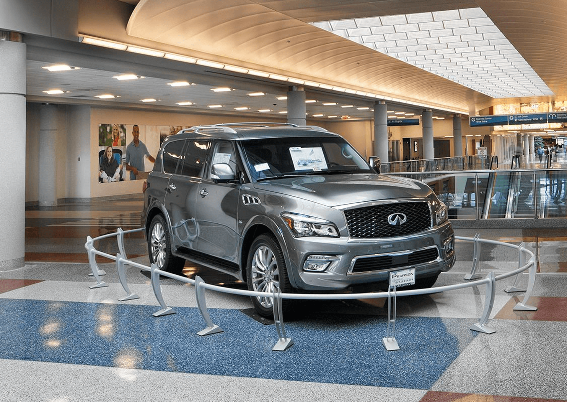 Advertising - Example of a vehicle display at the Richmond International Airport